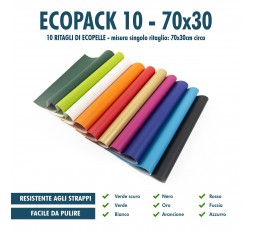 ECOPACK Pannolenci - 5 Ritagli di tessuto di 5 colori diversi - 50x180 cm